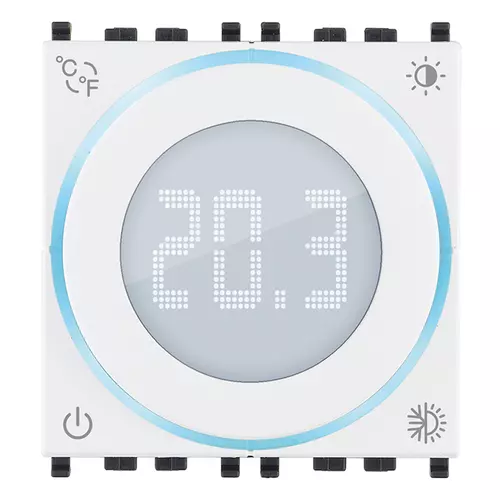 Dial thermostat 100-240V 2M white - 02970.B