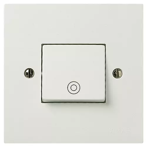 1P NO 10A push button white - 06240.B