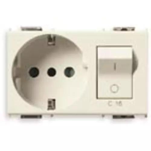 2P+E 16A P30 outlet+C16 CB - 08443