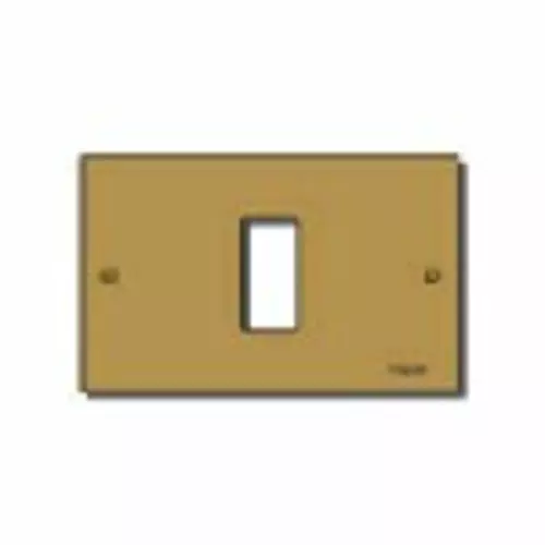 Plate 1M alum. screwfix bronze - 08535.BR