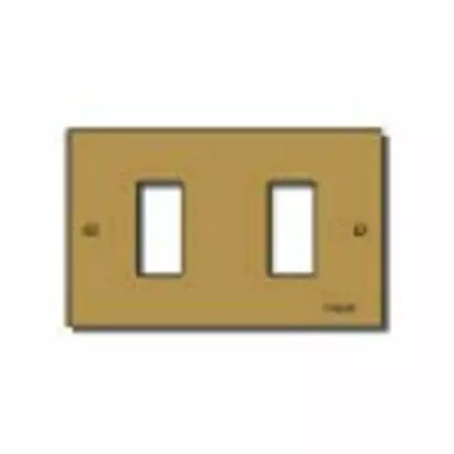 Plate 2M alum. screwfix bronze - 08536.BR