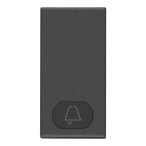 Button 1M bell symbol carbon matt - 09021.C.CM