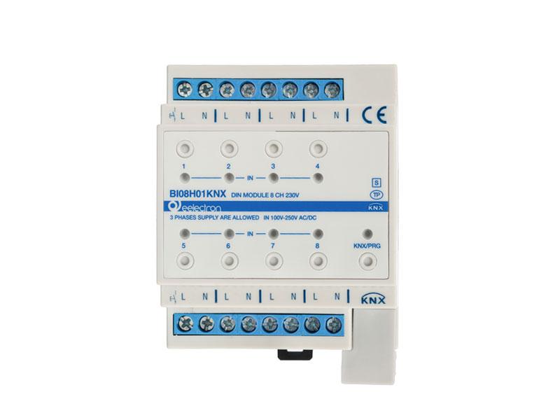 Universal DIN Module 8 IN – HIGH VOLTAGE 100-250 V AC/DC