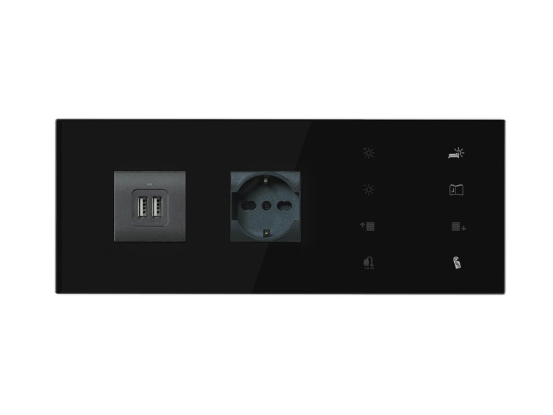 9025 – Custom Bedside Panel – 2 sockets