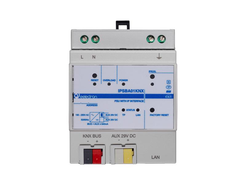 KNX BRIDGE WITH IP INTERFACE AND POWER SUPPLY KNX + AUX 640mA + MQTTs