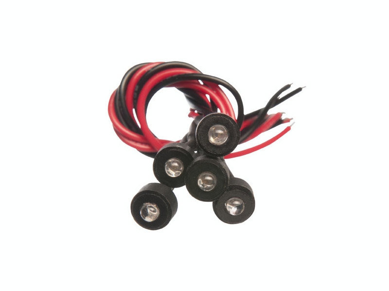 MINIATURE LED LAMPS BLU 3V WITH WIRED LEAD