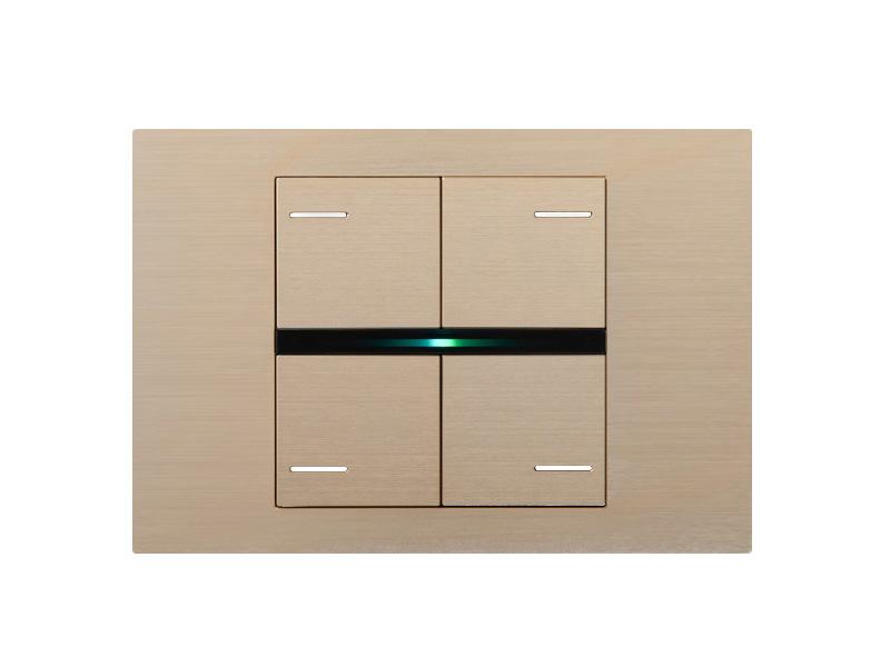 OL-U KNX switch 3 modules – Metal Edition