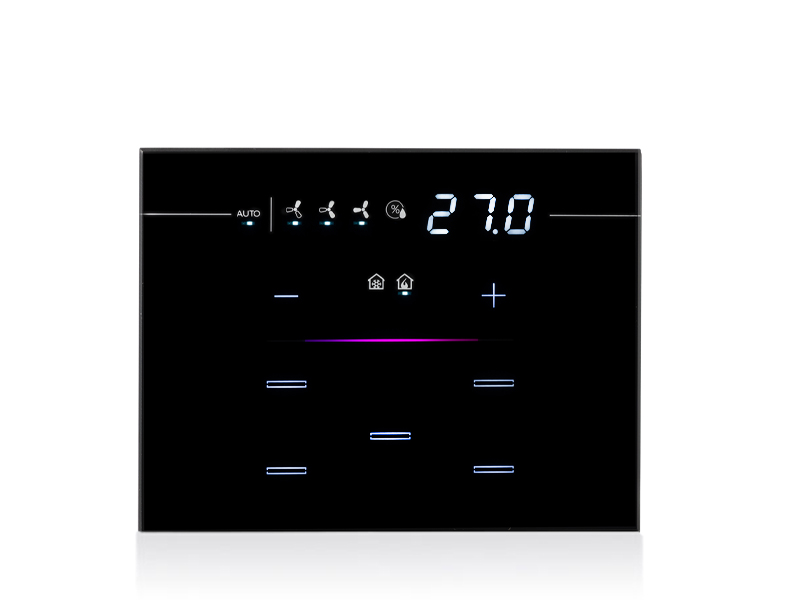 9025 – CAPACITIVE KNX THERMOSTAT/HUMIDISTAT – LINE SERIES – 3 MODULES