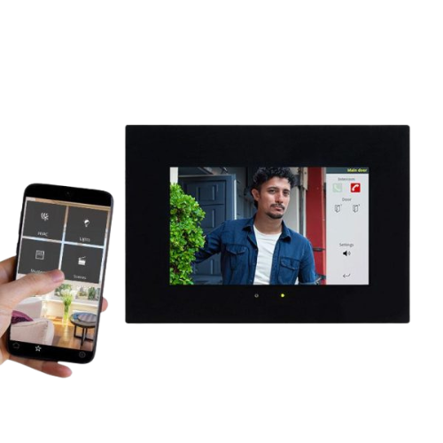KNX capacitive touch panel 10.1″ IP connectivity + door phone
